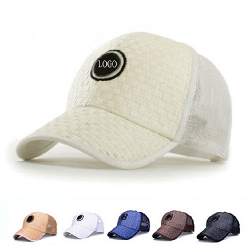 Straw Front Visor Sandwich Cap Cool