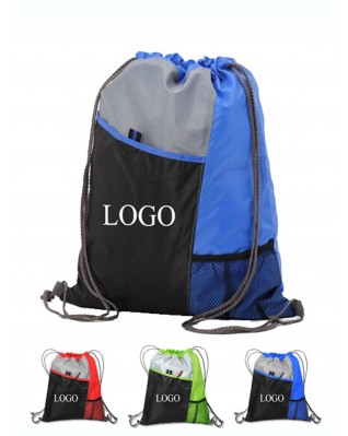 210D Zipper  Portable Drawstring Bag