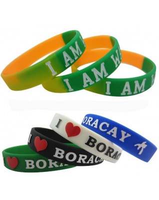 Debossed / Emboss silicone wristband