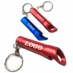 Keychain Aluminum Bottle Opener With LED Flashlight