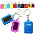 Keychain Solar Power LED Flashlight