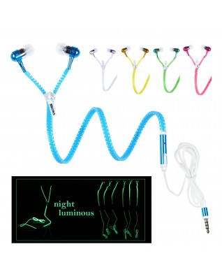Luminous Zipper Earphone