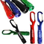 Aluminum Clip LED Flashlight With Bottle Opener 