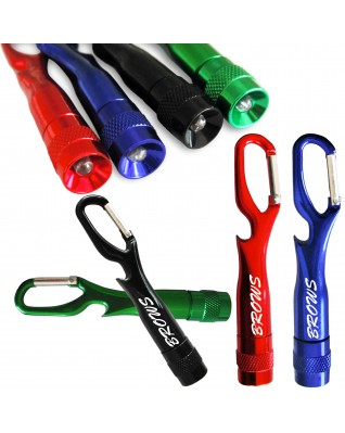Aluminum Clip LED Flashlight With Bottle Opener 