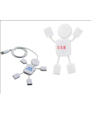 4 Ports USB 2.0 Hub White