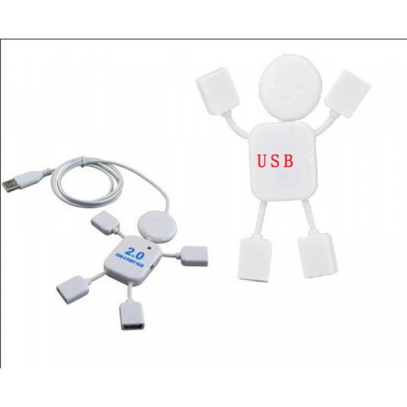 4 Ports USB 2.0 Hub White