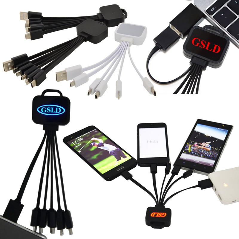5-In-1 Charging Cable with LED Light LOGO