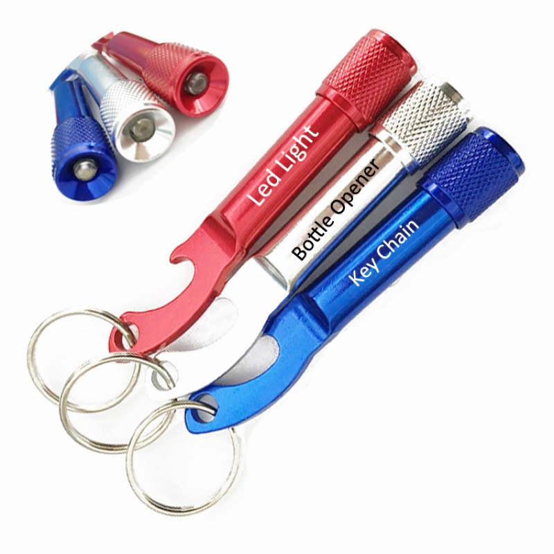 LED Flashlight With Bottle Opener And Key