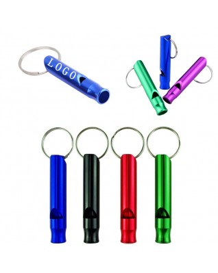 Aluminum Whistle Key Chain 