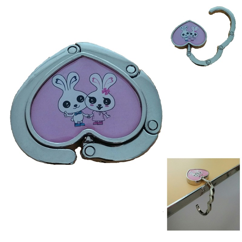 Heart-Shaped Bag Hook