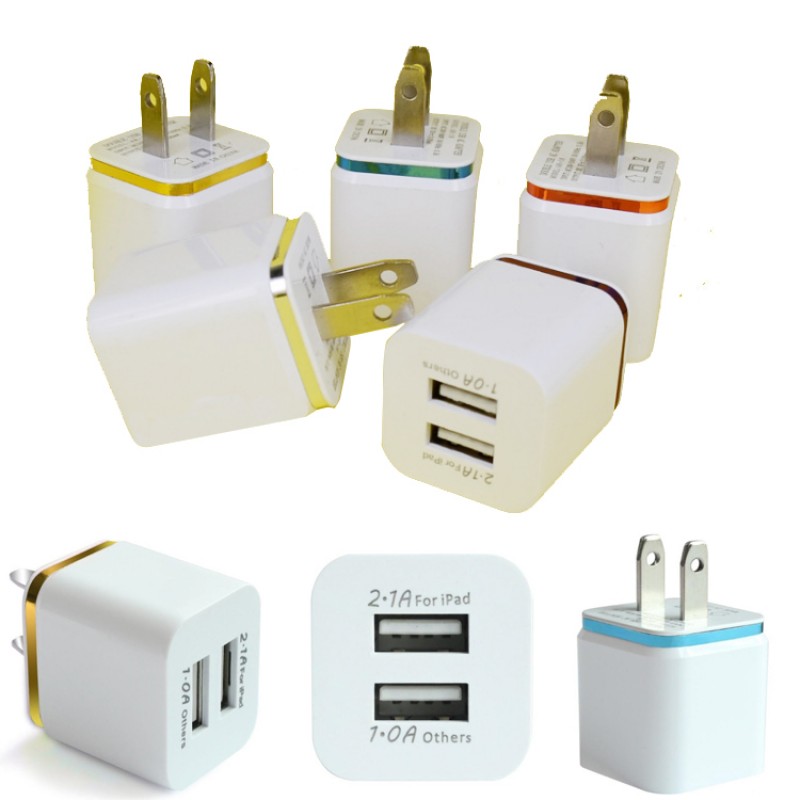 Dual Ports USB Wall Charger Adapter  
