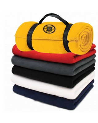 Embroidered Carry-A-Long Fleece Blanket