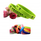 Silicone Bracelet With Color Fill