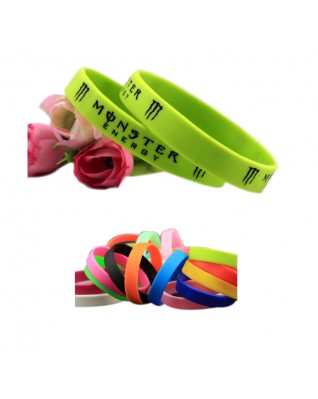 Silicone Bracelet With Color Fill