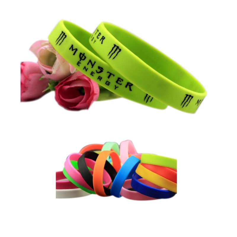 Silicone Bracelet With Color Fill