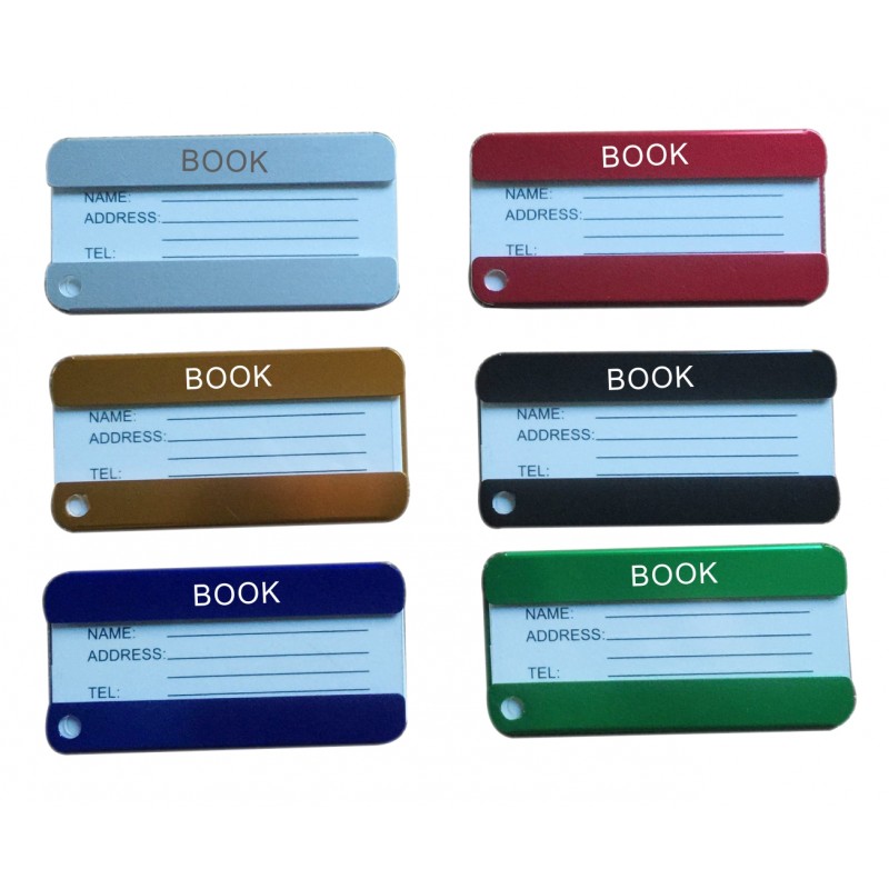 Luggage Tag with steel wire loop