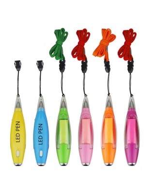 Memo pad led light pen