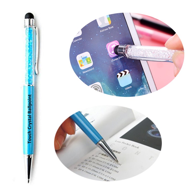 2-in-1 Crystal Ballpoint Touch Pen