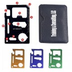 Multifunction Survival Pocket Credit Card Tool w/ Protective Pouch