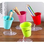 Suspended Droplets Trash Can Shaped Pen Holder