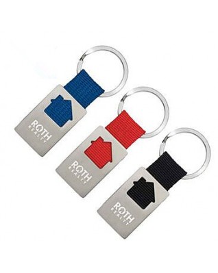 House Shape Metal Keychain