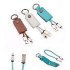 PU Keychain Portable Charging Cable 