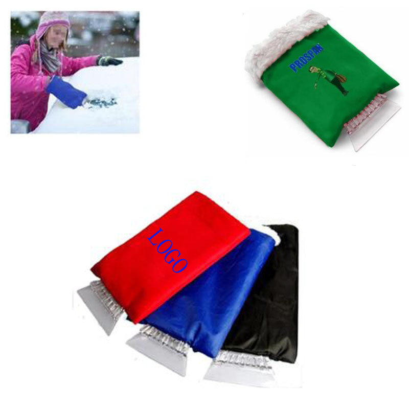 Car Ice Scraper With Glove Portable Snow shovel