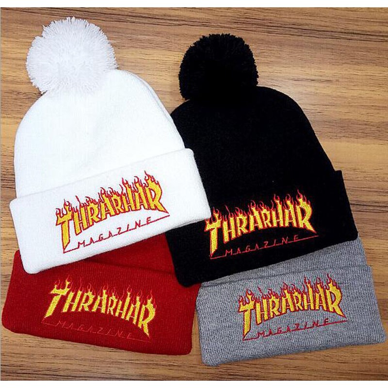 Roll Up Hemming Knitted Beanie Hat