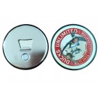 Round Size Badge Magnetic Tin Bottle Opener