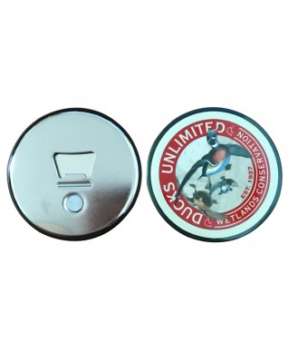 Round Size Badge Magnetic Tin Bottle Opener