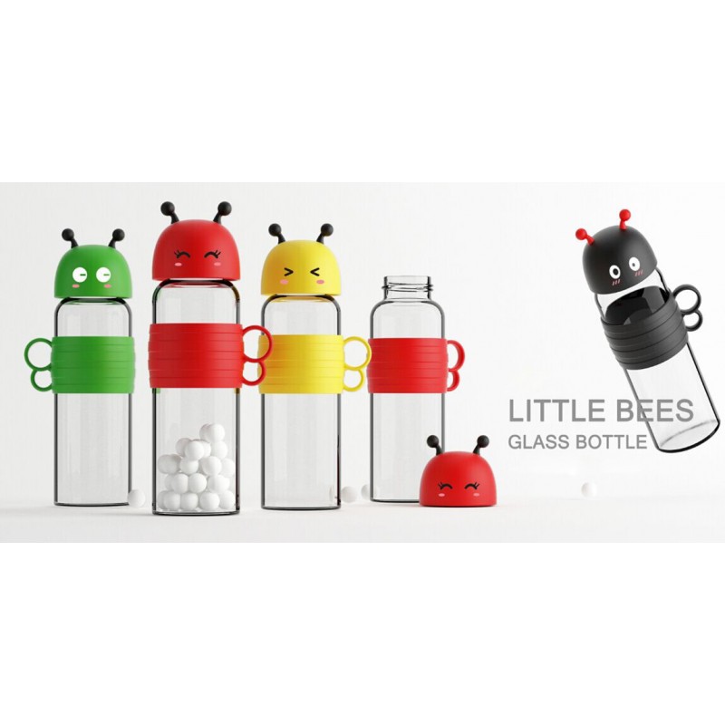 Little Bees Glass Bottle