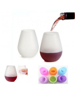 Silicone wine glasses