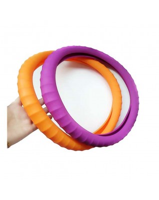 Silicone steering wheel cover