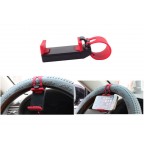 Car steering wheel phone socket holder