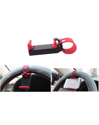 Car steering wheel phone socket holder