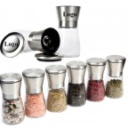 Salt and pepper grinder set salt and pepper mills