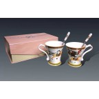 Coffee mug with spoon