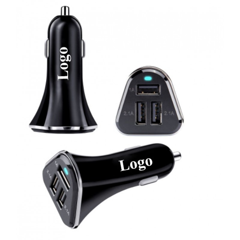 3 port smart powerful Car Charger 