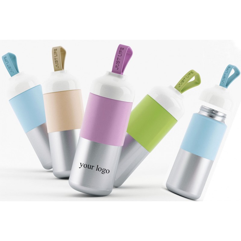 Portable stainless steel thermos