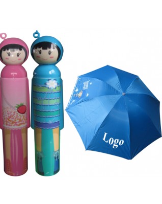Anti-UV Rainproof Folding Bottle Umbrella