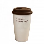 10 OZ Porcelain Travel Mug With Silicone Sleeve