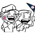 Hand Held Stick Flags