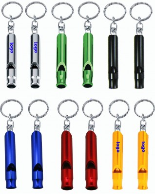 Aluminum Whistle Key Ring