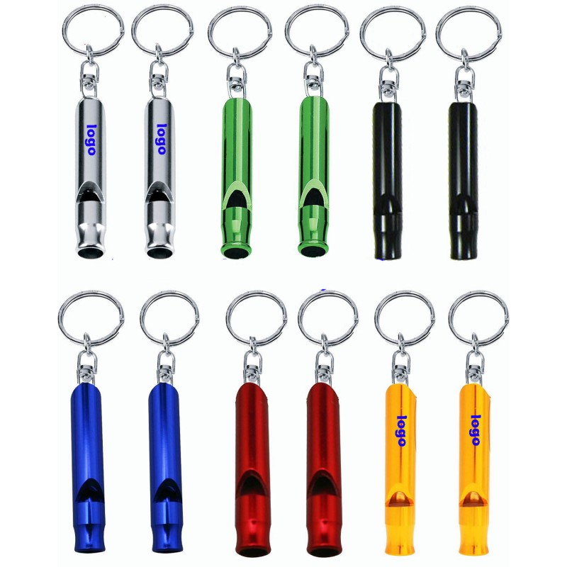 Aluminum Whistle Key Ring