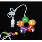 4 Ports Flower Shape USB HUB