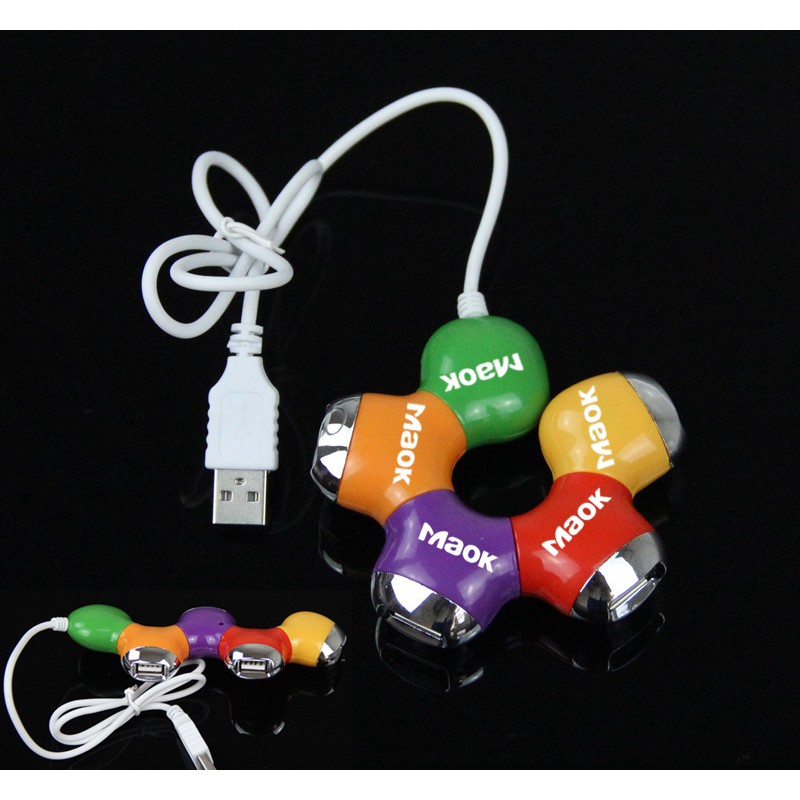 4 Ports Flower Shape USB HUB