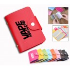 PU Leather Portable Credit Card Holder with 24 Card Slots