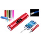 2600mAh Portable Power Bank Battery Charger with LED Flashlight