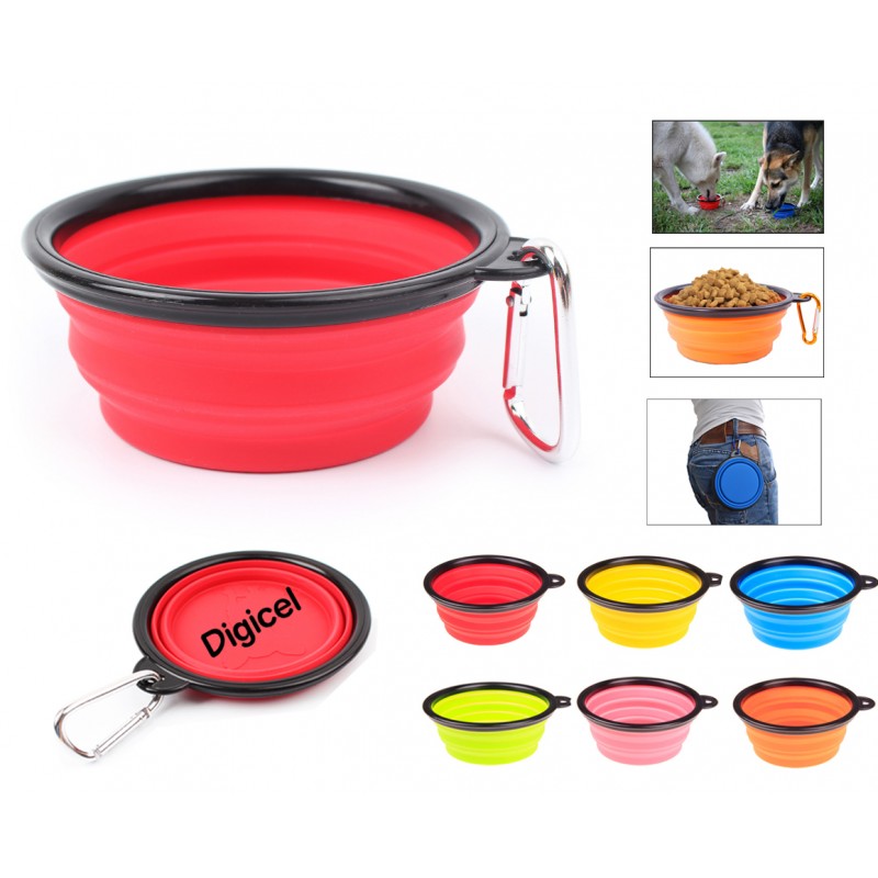 Collapsible Flexible Food-grade Silicone Dog Bowl
