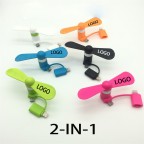 2-in-1 Portable Phone Mini USB Fan 